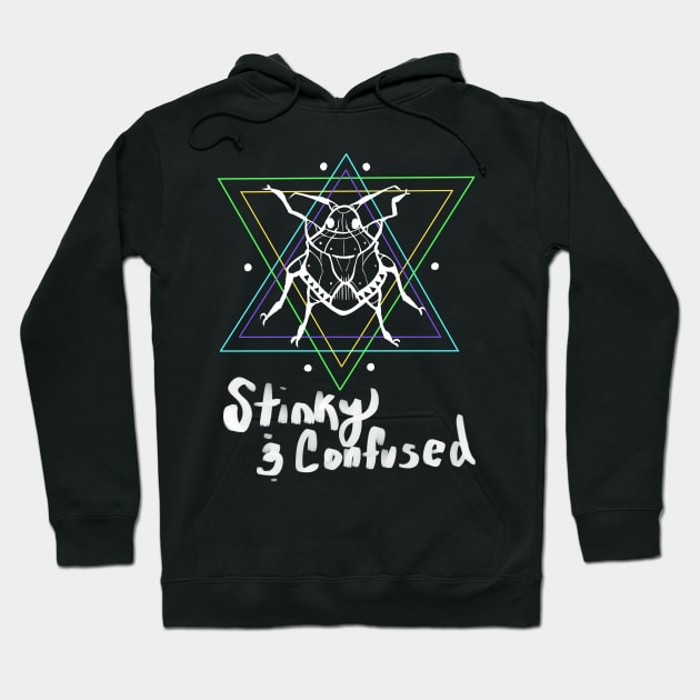 Stinky and Confused Hoodie by Cup O Isopod